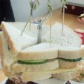 Clubsandwich kaas en komkommer