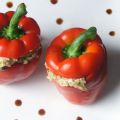 Gevulde paprika's met champignon-kippenragout[...]