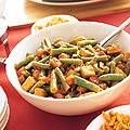 Sajoer tofu en boontjes