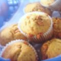 Muffins met banaan en butterscotch
