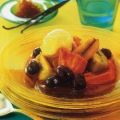 Gegrild fruit met saffraan en vanille