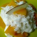Mango met hangop en cointreau-limoenkokos