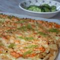 Flammkuchen met gerookte zalm
