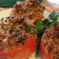 Gevulde gegratineerde tomaat