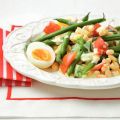 Franse maaltijdsalade met bonen en eieren