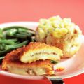 Kipschnitzel met gepofte aardappel