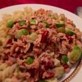 Spruitjes met zalm en gojibessen