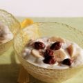 Bananenvla met chocoladerozijnen