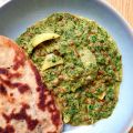 Makkelijke korma van linzen en spinazie