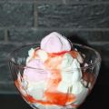 Merenque met slagroom & jam