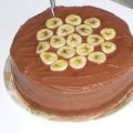 Chocoladecake met banaan