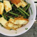 Salade 10daagse nr 5: Bonensalade met halloumi