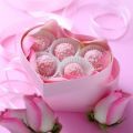 Roze Valentine Truffels