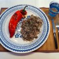 Gevulde paprika's met gehakt en rijst