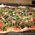Twee Vegetarische Pizza's met Spinazie en met[...]