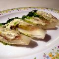 Gebakken little gems met muntsaus van Elbulli