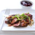 Biefstuk met soja, peper en gember