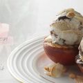 Gegrilde Perziken met Amaretto IJS
