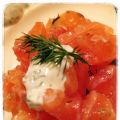 Homemade graved lachs
