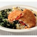 Toscaanse gevulde filet met knoflookspinazie