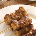 Indonesische satÃ© met cashewnotensaus