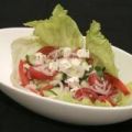 Griekse salade met sjalot