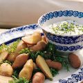 Fingerling Aardappeltjes met Geitenkaas Fondue