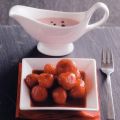 Gegrilde aardbeien met aardbei/pepersaus en[...]