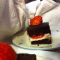 Snelle aardbeien-chocoladetaart