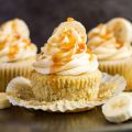 Bananen Caramel Cupcakes