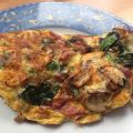 Spinazie-champignon omelet