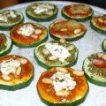 Mini courgette pizza’s