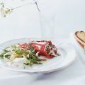 Gevulde paprika met geitenkaas en ansjovis