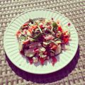 Pre-workout sun salad after work!