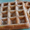 Banaan wafels met kaneel