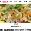 Ondertussen.nl: Noedels met champignons, ei,[...]