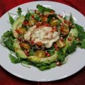 Gegratineerde portabello op een salade met[...]