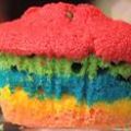 Regenboog cupcakes