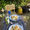 Asperges met gegrilde gamba's