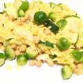 Risotto met kerrie, pangafilet, kikkererwten en[...]