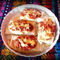 Enchilada's met chayote en zwarte bonen