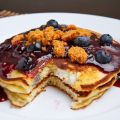 Bessen Cheesecake Pannenkoeken
