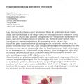 Frambozenpudding met witte chocolade