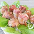 Van de BBQ: Champignons ingerold in spek