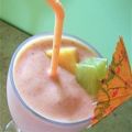 Cantaloupe-frambozen smoothie