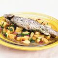 Forel op kruidig zoutbed