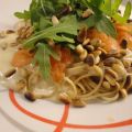 Pasta met gerookte zalm