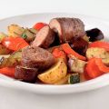 Ratatouilleschotel met rundervinken
