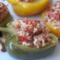 Gevulde paprika met bulgur en gehakt