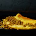 schuimomelet met kikkererwten en bulgur